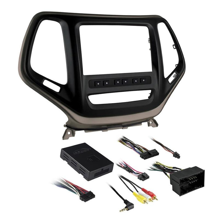 Metra 99-6526BZ Bronze Double DIN Dash Kit for Select Jeep Cherokee