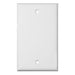 1-Gang Plastic White Electric Box Blank Face Wall Plate Cover