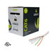 CAT6 Plenum UTP Cable 1000ft Ethernet CMP 23AWG 550MHz Copper UL White