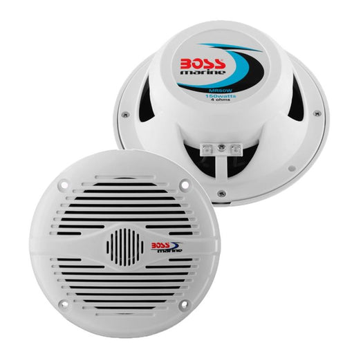 Boss Audio MR50W 5.25" 2-Way 150 Watts White Marine Speaker (pair)