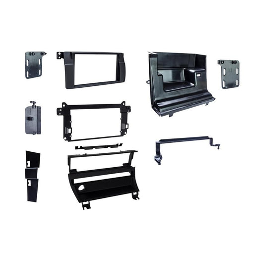 Metra 95-9313B Matte Black Double DIN Dash Kit for Select 1999-06 BMW