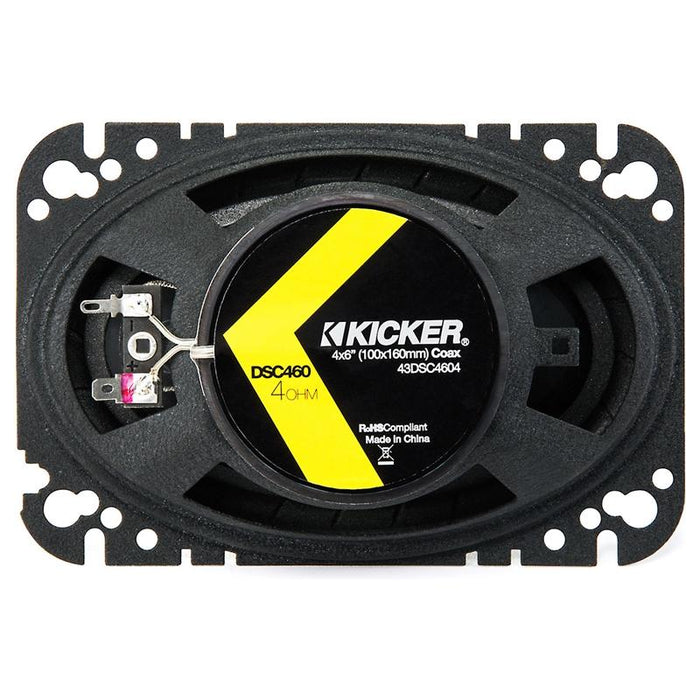 Kicker 43DSC4604 4" x 6" inch 120 Watts 2 way coaxial speakers