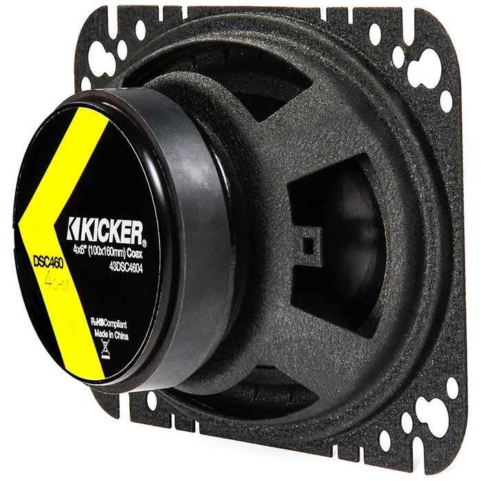 Kicker 43DSC4604 4" x 6" inch 120 Watts 2 way coaxial speakers