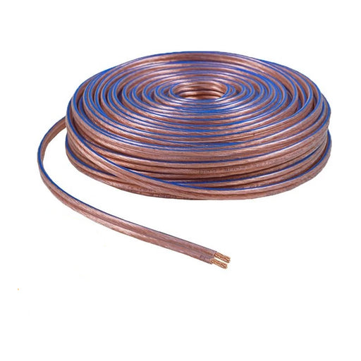 12 Gauge 2 Conductor 12/2 Clear 100ft Speaker Wire for Car/Home Audio