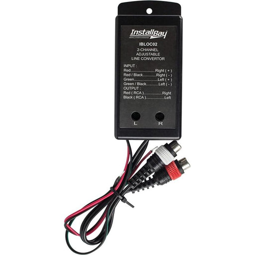 The Install Bay IBLOC02 2-Channel 80W Adjustable Line Output Converter