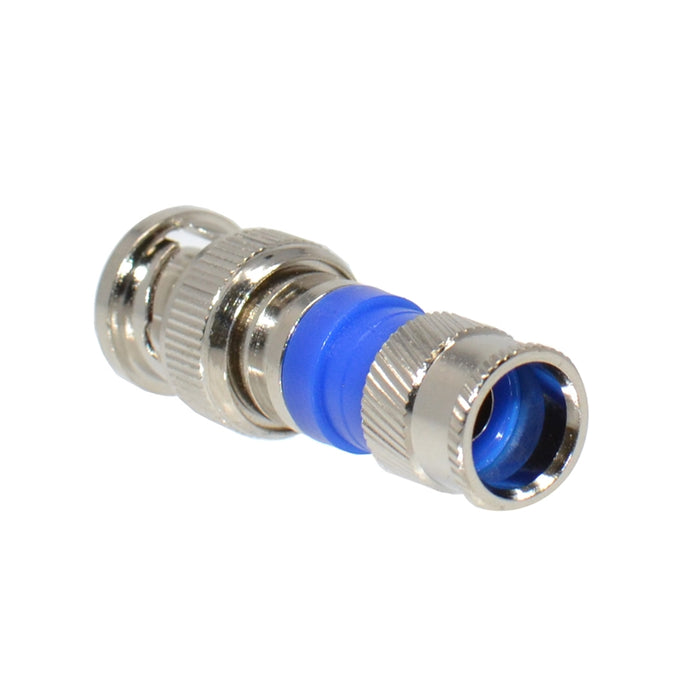 RG6 Dual Shield Coaxial to BNC Compression Type Connector