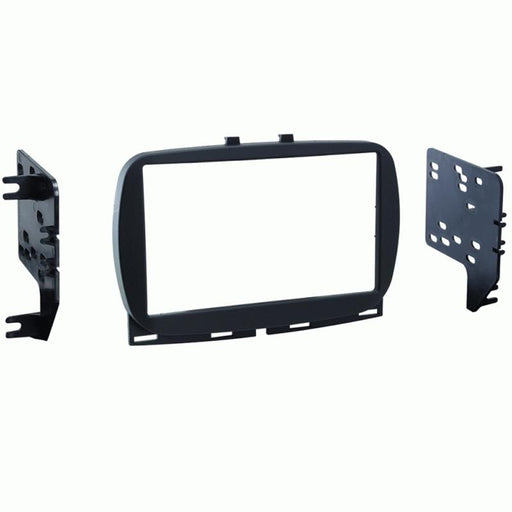 Metra 95-6544B Black Double DIN Dash Kit for Select 2016-up Fiat 500