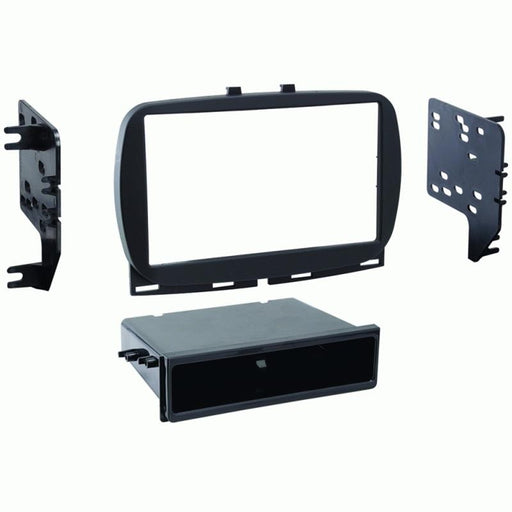 Metra 99-6544B Black Single DIN Dash Kit for Select 2016-up Fiat 500