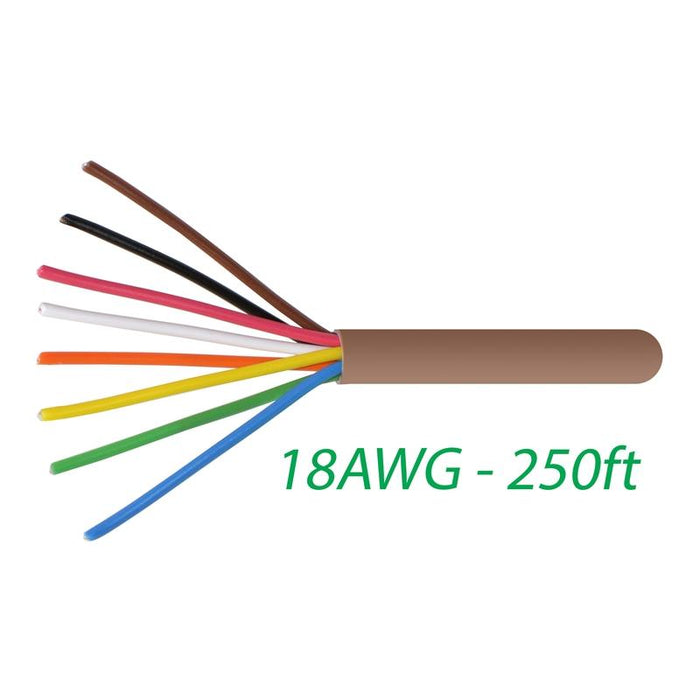 18-8 Thermostat Wire 18-Gauge Copper CMR Heating AC HVAC Cable 250FT
