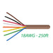 18-8 Thermostat Wire 18-Gauge Copper CMR Heating AC HVAC Cable 250FT
