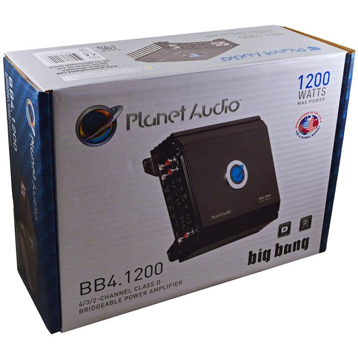 Planet Audio BB4.1200 Big Bang  4-Channel 1200W Class D Car Amplifier