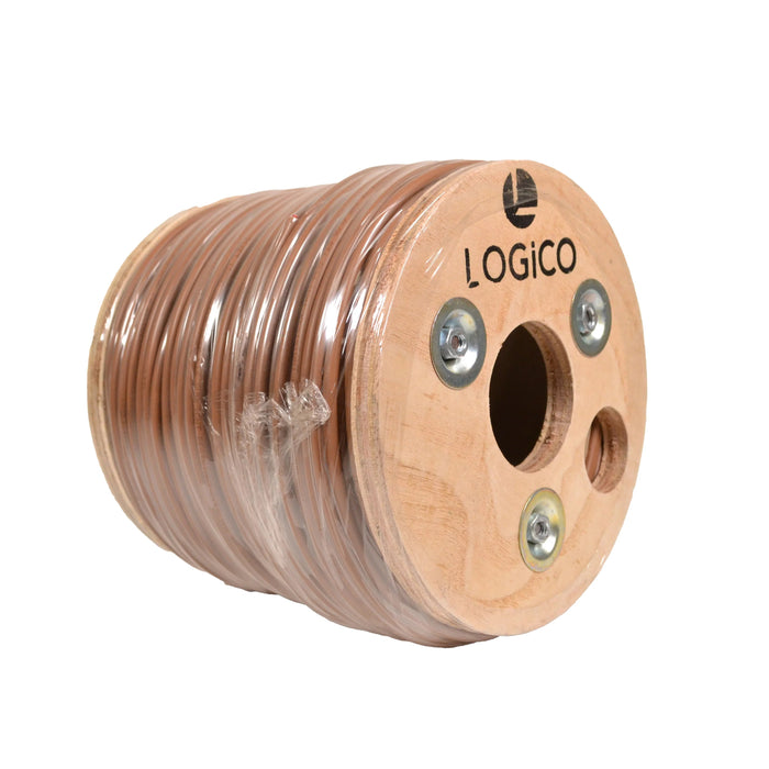 Logico TRW1802-500 18/2 Thermostat Wire 18 Gauge Solid Copper CMR Heating HVAC AC Cable 500FT