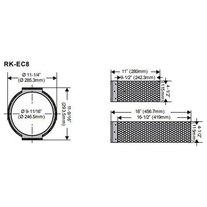 RK-EC8 In-Ceiling Bracket Rough-In Kit(pair) for 8"In-Ceiling Speakers