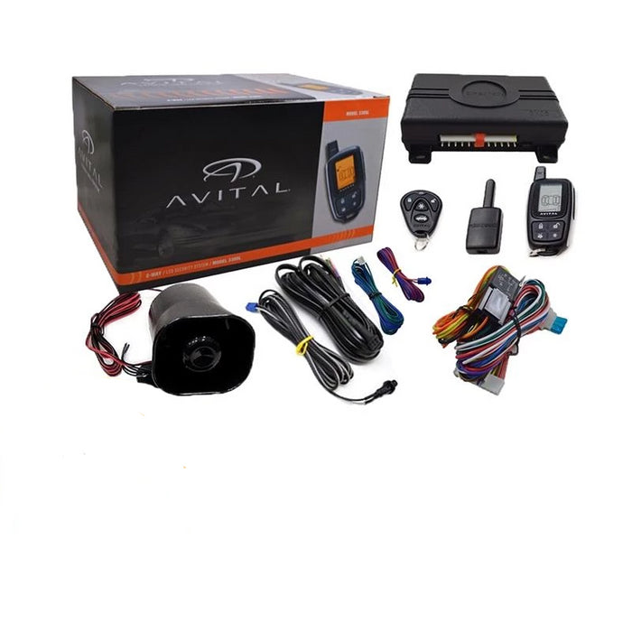 Avital 3305L 2-Way Car Security System Alarm Responder with LCD Remote