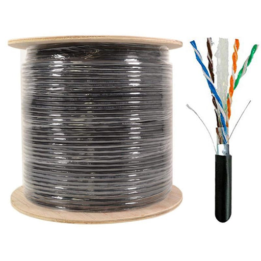 Cat6 Shielded 1000FT Ethernet Direct Burial Cable 23AWG Pure Copper