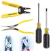 Klein Tools 6 Pc Set 3 Pliers, Wire Stripper and Cutter, 2 Screwdrivers