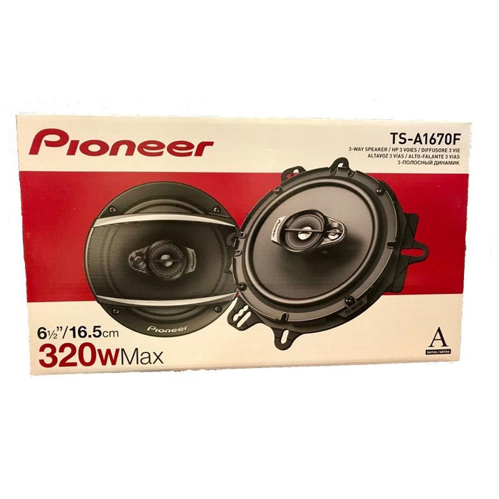 Pioneer TS-A1670F 6.5" 3-Way 320 Watts Coaxial Car Speakers 6-1/2"