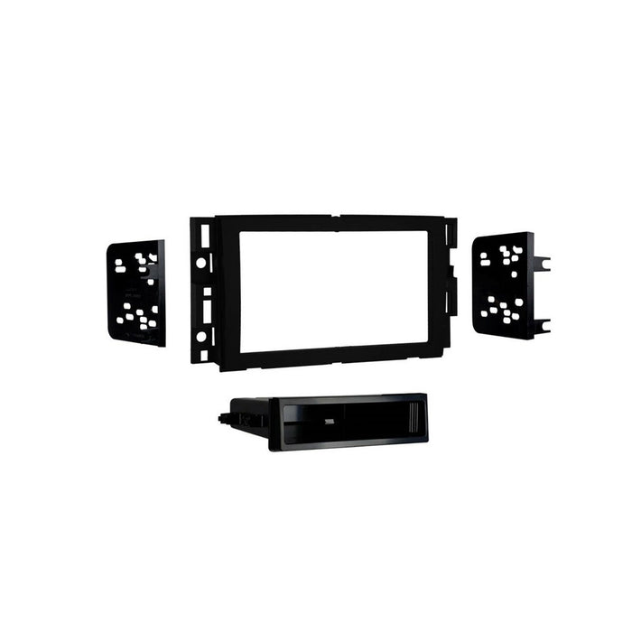 Metra 99-3321B Single/Double DIN Matte Black Stereo Dash Kit with Pocket