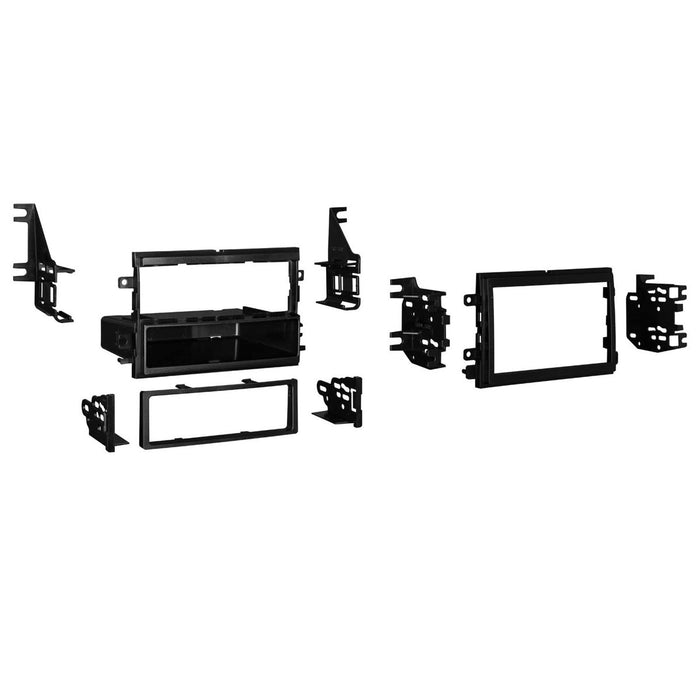 Metra 99-5815 Single/Double DIN Black Stereo Installation Dash Kit with Pocket