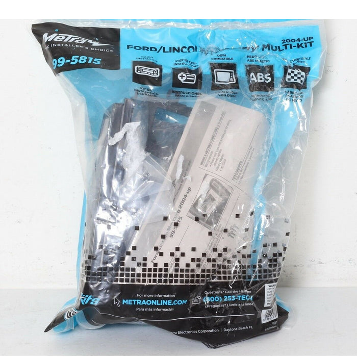 Metra 99-5815 Single/Double DIN Black Stereo Installation Dash Kit with Pocket