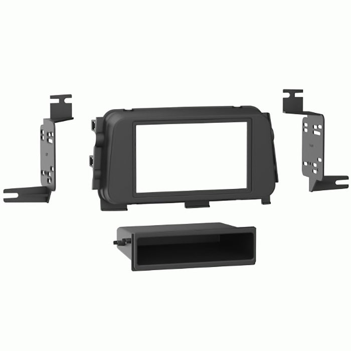 Metra 99-7636B Single DIN Car Stereo Dash Kit for Select 2018-2021 Nissan Kicks Vehicle - Matte Black