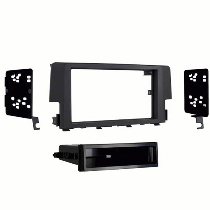 Metra 99-7812B Single DIN Dash Kit for Select 2016-UP Honda Civic LX Vehicles -Matte Black
