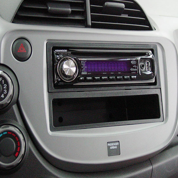 Metra 99-7877 Single or Double DIN Installation Dash Kit for 2009-13 Honda Fit Vehicles- Silver