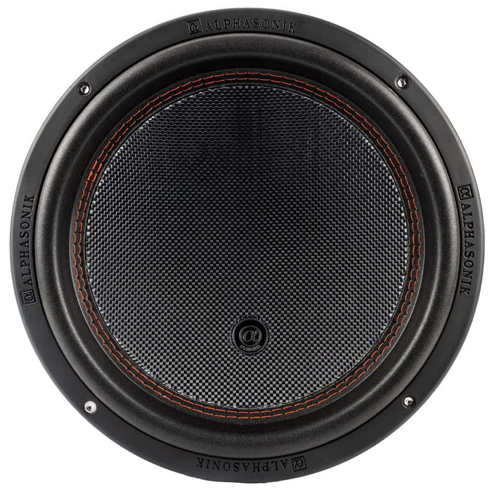 Alphasonik DSW512 Dynamis 500 Series 12" 2400 Watts Dual 4-Ohm Car Subwoofer (Each)