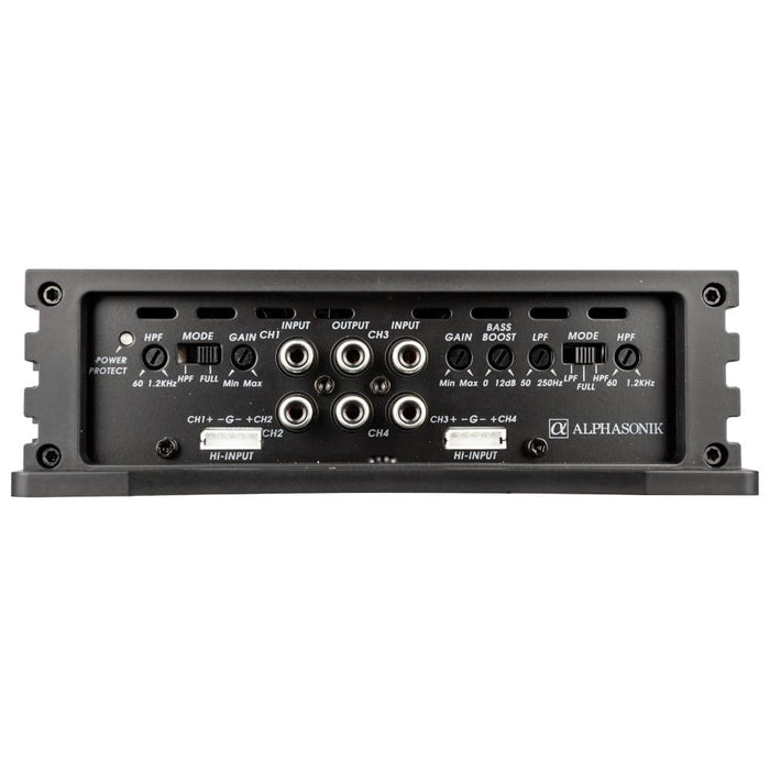 Alphasonik NA1600.4 Neuron Series Class A/B 4-Channel 1600 Watts 4 Ohms Car Amplifier