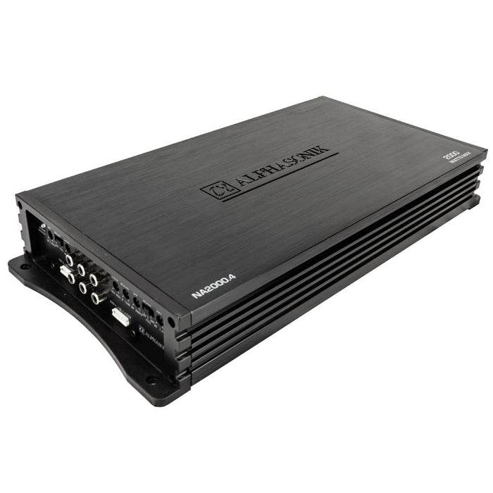 Alphasonik NA2000.4 Neuron Series Class A/B 4-Channel 2000 Watts 4 Ohms Car Amplifier