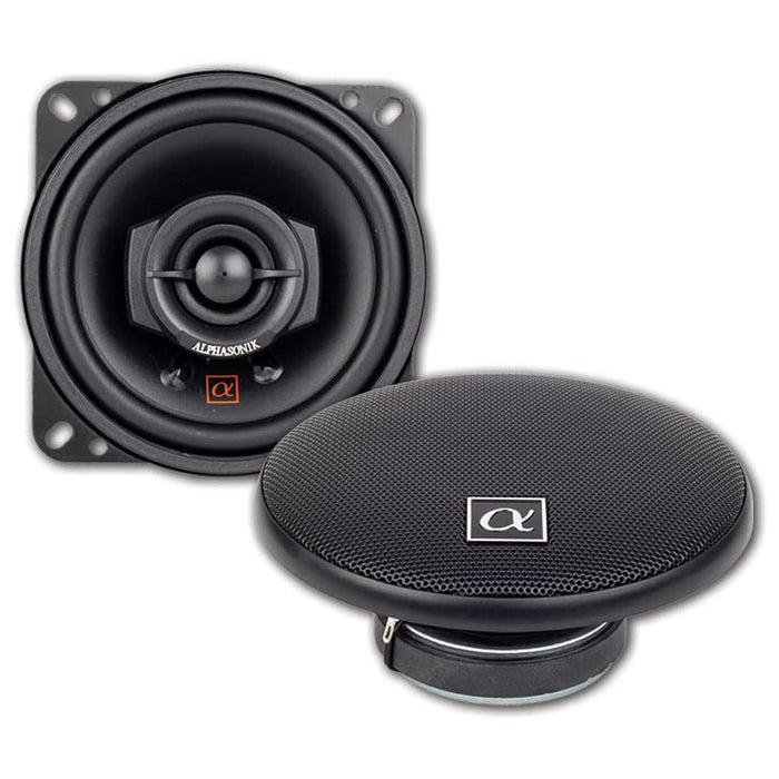 Alphasonik NS42 Neuron Series 4" 120 Watts 2-Way Full Range Car Audio Speaker (Pair)