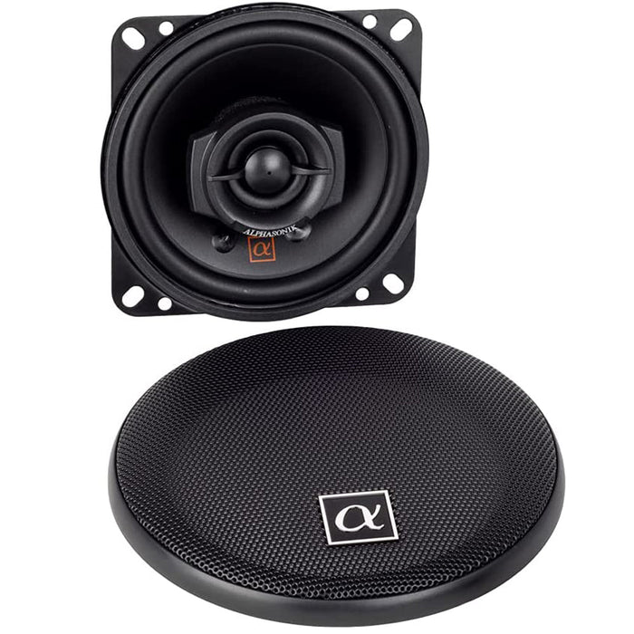 Alphasonik NS42 Neuron Series 4" 120 Watts 2-Way Full Range Car Audio Speaker (Pair)