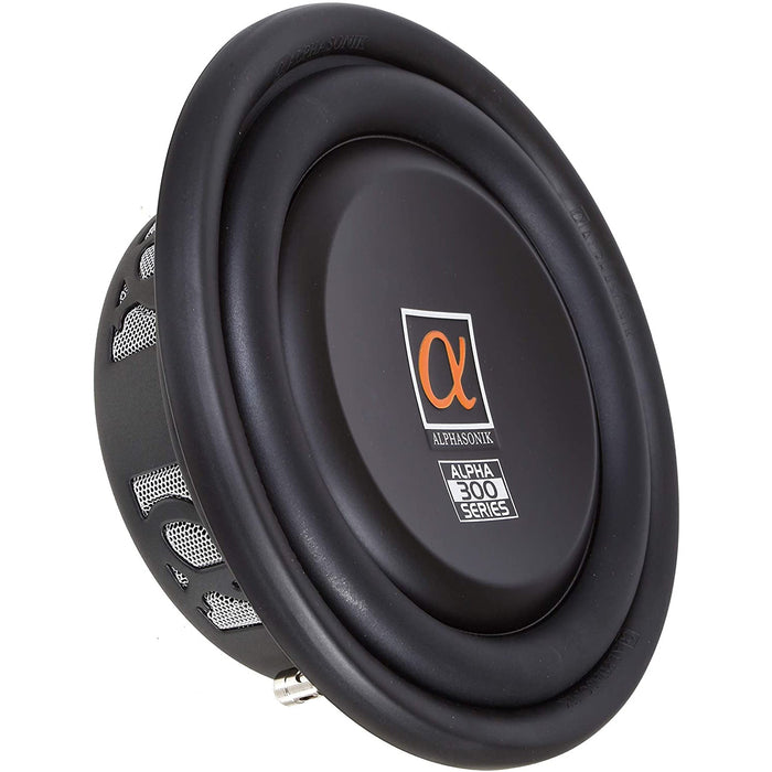 Alphasonik TSW310 Treis 300 Series 10" 1200 Watts Single 4-Ohm Car Subwoofer (Each)