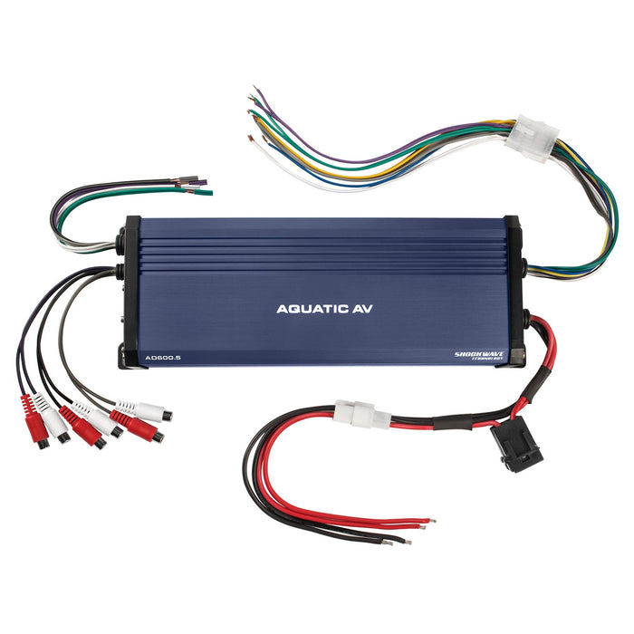 Aquatic AV AD600.5 5/4/3-Channel Class D Waterproof 4 Ohms 600 Watt Amplifier