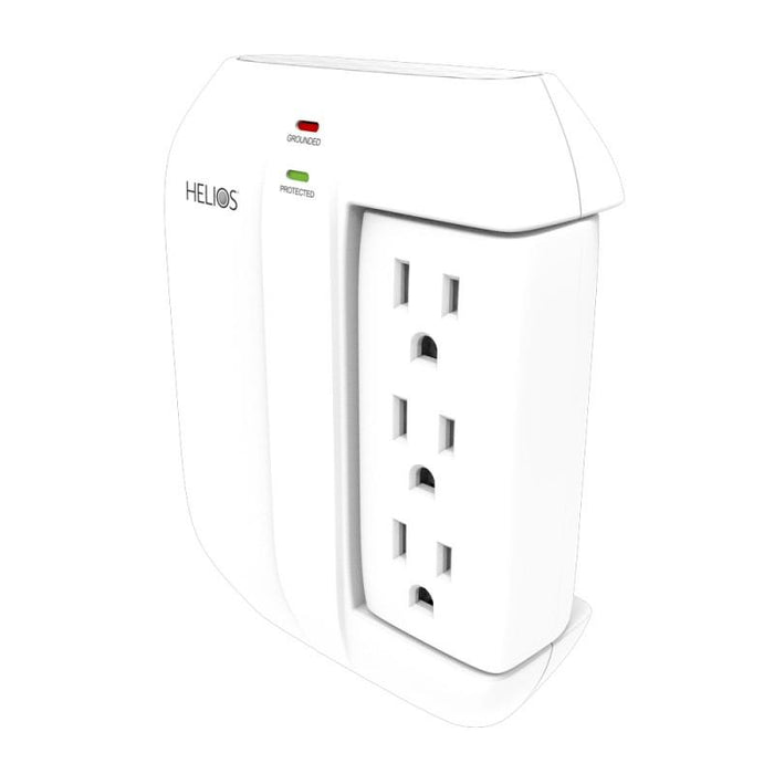 6 Outlet Wall Tap Surge Protector 450 Joules Swivel Side Sockets