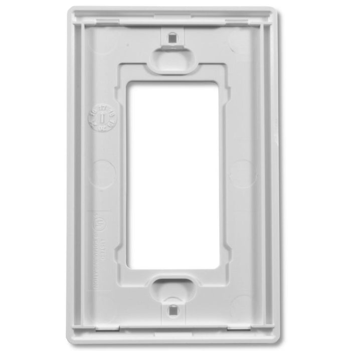White 1-Gang Screwless Decorator Wall Plates for Outlet Switch (each)