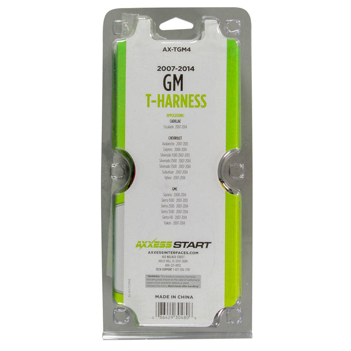 Axxess AX-TGM4 Remote Start T-Harness for GM 2007-2014