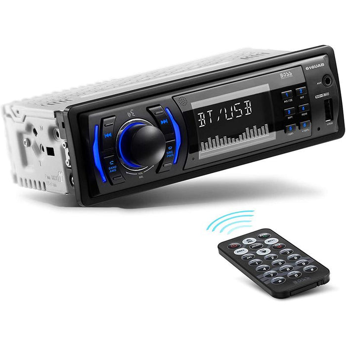 Boss Audio 616UAB Multimedia Car Stereo 1DIN Bluetooth LCD AM/FM Radio Receiver