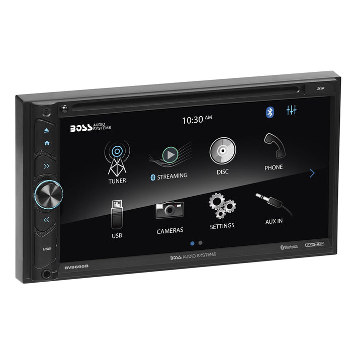 Boss Audio BV9695B Double-DIN DVD Player 6.75" Touchscreen Bluetooth w/ Remote
