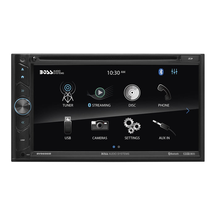 Boss Audio BV9695B Double-DIN DVD Player 6.75" Touchscreen Bluetooth w/ Remote