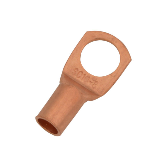 Non-Insulated Copper Ring Terminal 8 AWG 5/16" (Pack of 10)