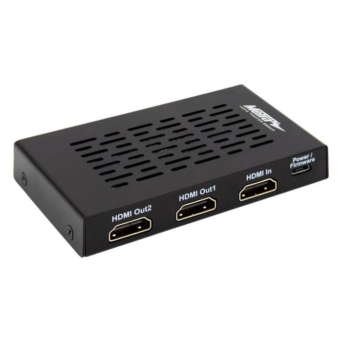 HDMI® 2.0 Splitter with 1 Input and 2 Outputs 4K UHD @60Hz HDR 18Gbps