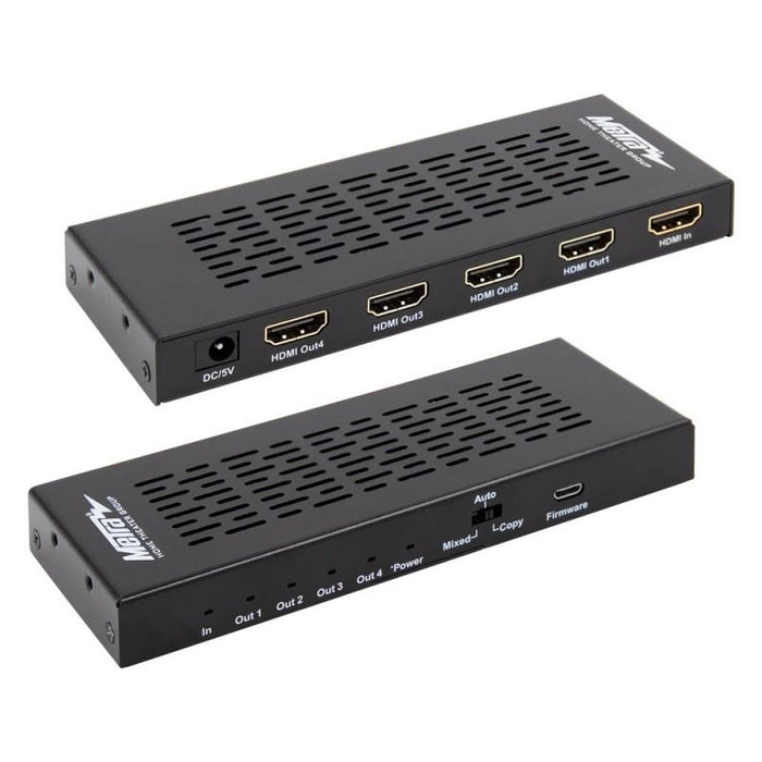 HDMI® 2.0 Splitter with 1 Input and 4 Outputs 4K UHD @60Hz HDR 18Gbps