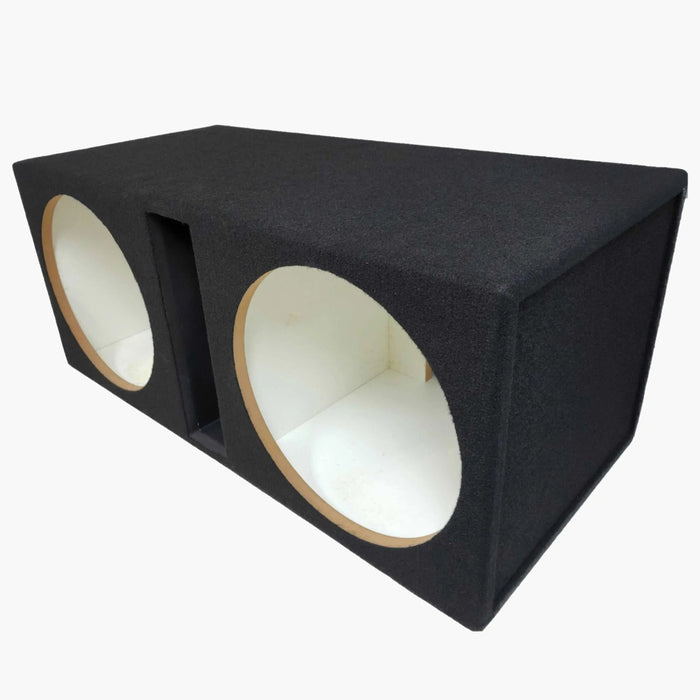 Carpet Dual 10" Ported Car Box Speaker Subwoofer Enclosure Cabinet @42Hz The Install Bay