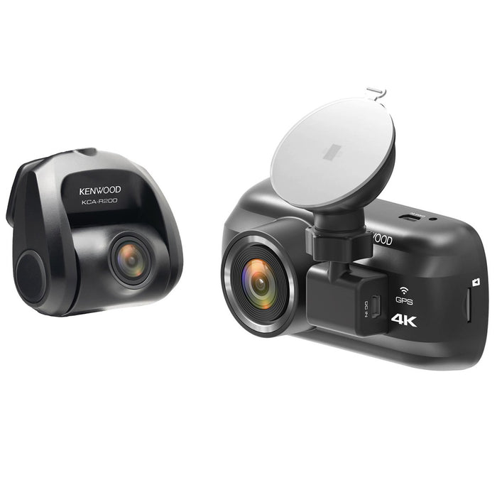 Kenwood DRV-A601WDP 4K Ultra HD Dual Dash Cam with 3.0" LCD Display w/ Wi-Fi  GPS