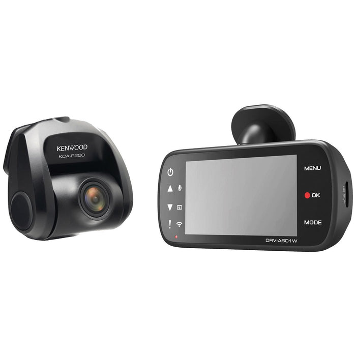 Kenwood DRV-A601WDP 4K Ultra HD Dual Dash Cam with 3.0" LCD Display w/ Wi-Fi  GPS