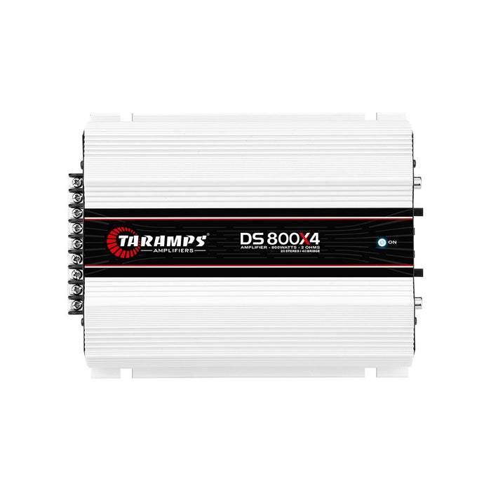 Taramps DS 800X4 Class D 4 Channels 2 Ohm 800 Watts RMS Full Range Audio Amplifier