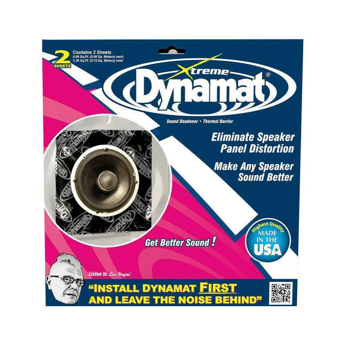 Dynamat 10415 Xtreme (2) 10" x 10" 10x10 Sound Dampening Speaker Kit (2 Sheets) Dynamat