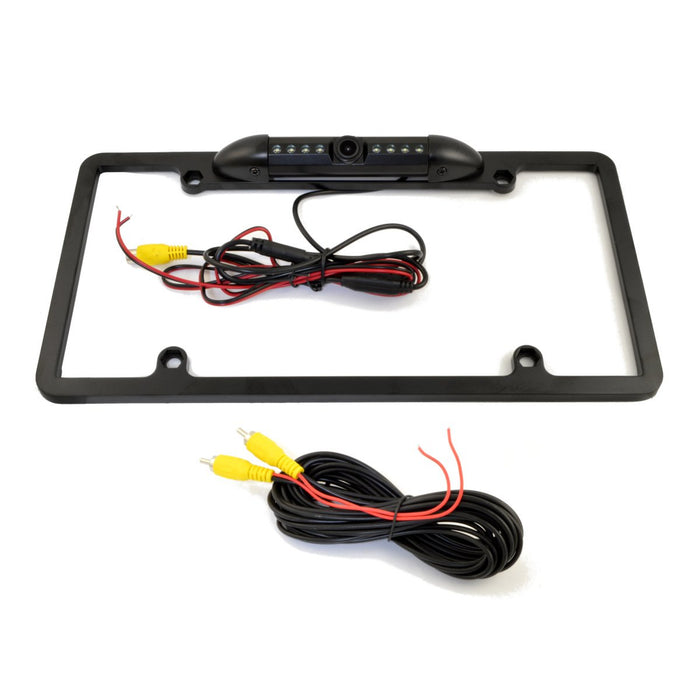 Full Frame License Plate Mount Camera 170° View Angle with Built-in LED Lights