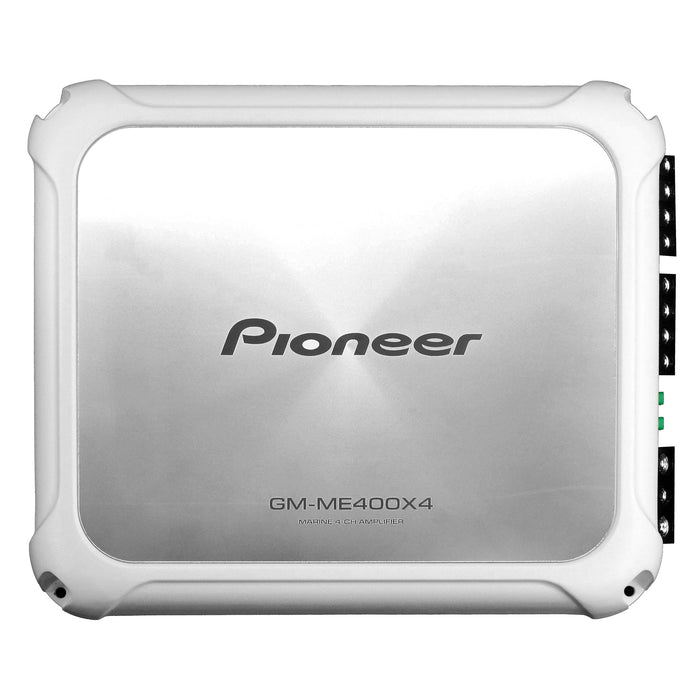 Pioneer GM-ME400X4 4-Channel Class-D Marine Amplifier 1200w Max Power Bridgeable Amplifier
